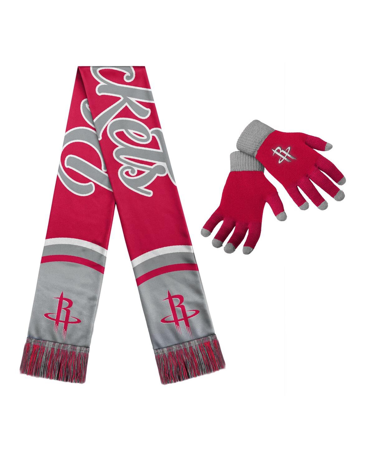 Women's Houston Rockets Glove and Scarf Set - Multi