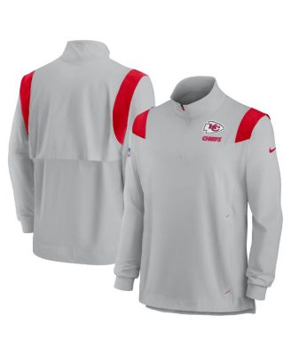 San Francisco 49ers Nike Sideline Coaches Chevron Lockup Quarter-Zip Top -  Scarlet