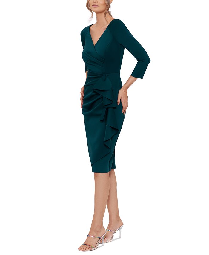 xscape v neck gown