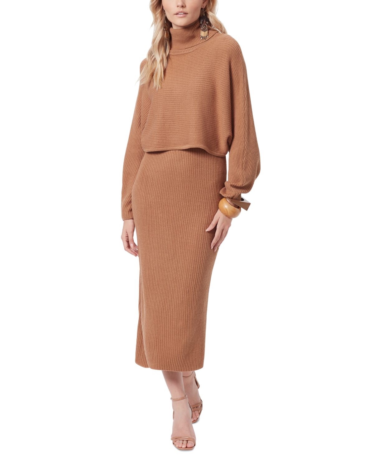 Sam Edelman Women's Aralyn Sweater Dress & Turtleneck Topper 2-Pc. Set ...