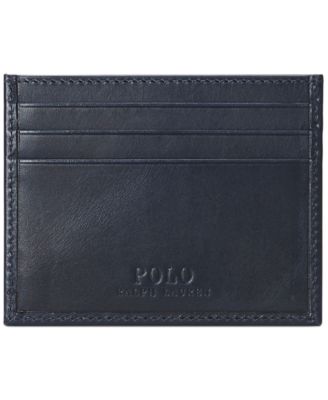 Polo Ralph Lauren Men's Polo Bear Leather Card Case - Macy's