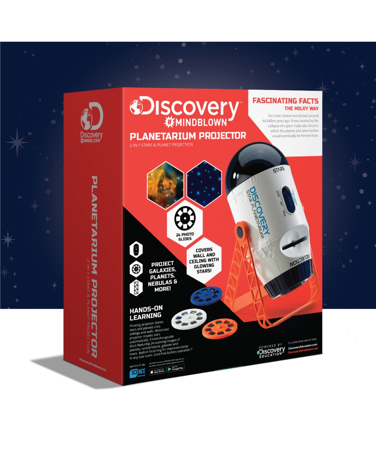 Shop Discovery Mindblown Planetarium Projector 2 In 1 Stars And Planet Kit In White