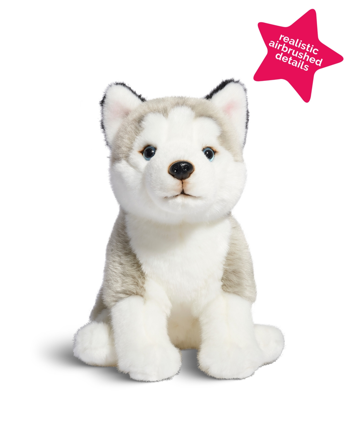 Shop Geoffrey's Toy Box 10" Plush Puppy Floppy Husky, Created For Macy's In Gray
