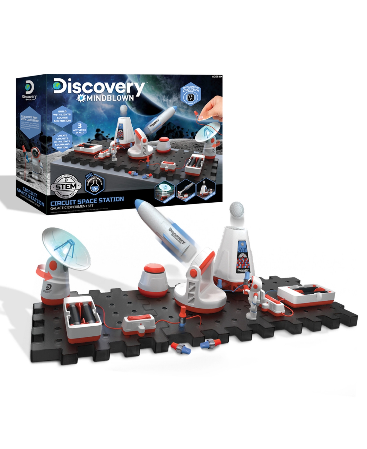 Discovery Mindblown Kids' Circuit Space Station Galactic Experiment Set In Open Miscellaneous