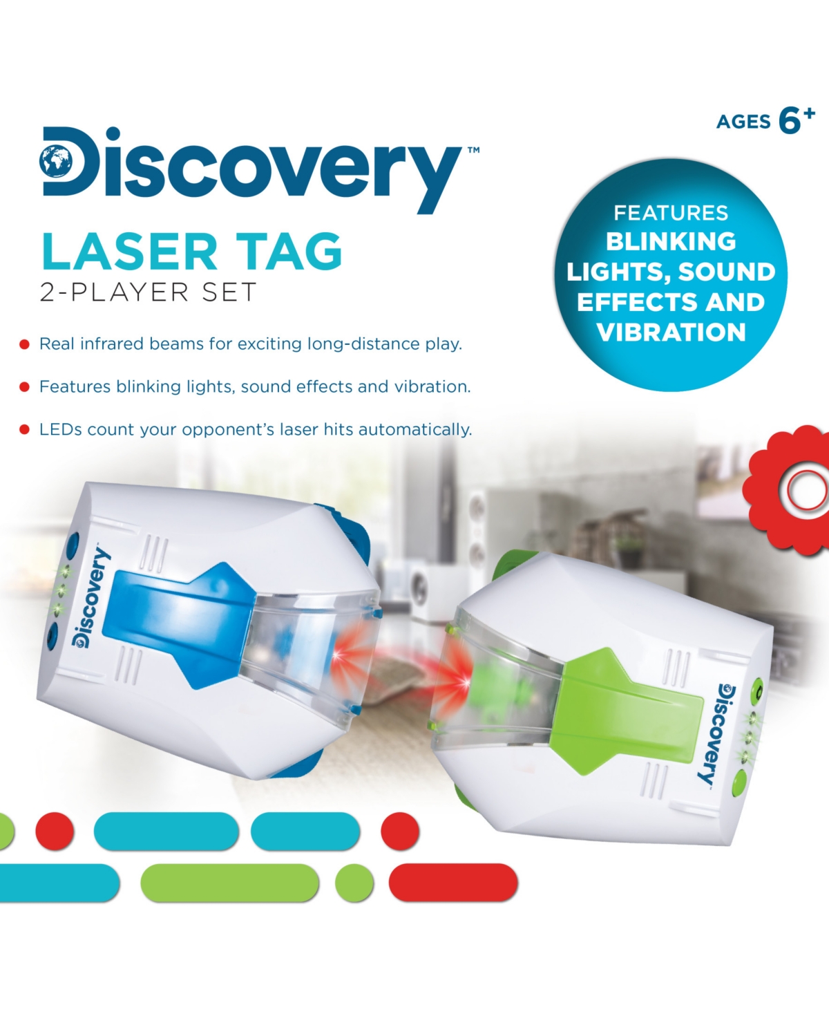 Shop Discovery Two Player Electronic Laser Tag Set In No Color