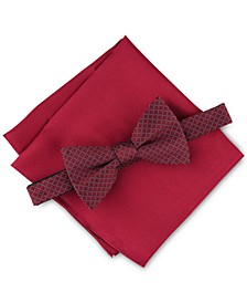 Men's Oakdale Bow Tie & Pocket Square Set, Created for Macy's