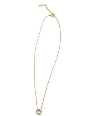 White Mother Of Pearl Clover Necklace