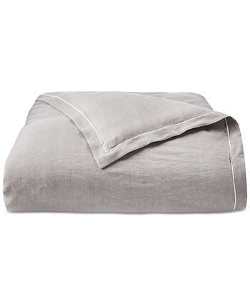 Hotel Collection Linen/Modal Blend 3-Pc. Duvet Cover Set, Full/Queen, Created for Macy's - Natural