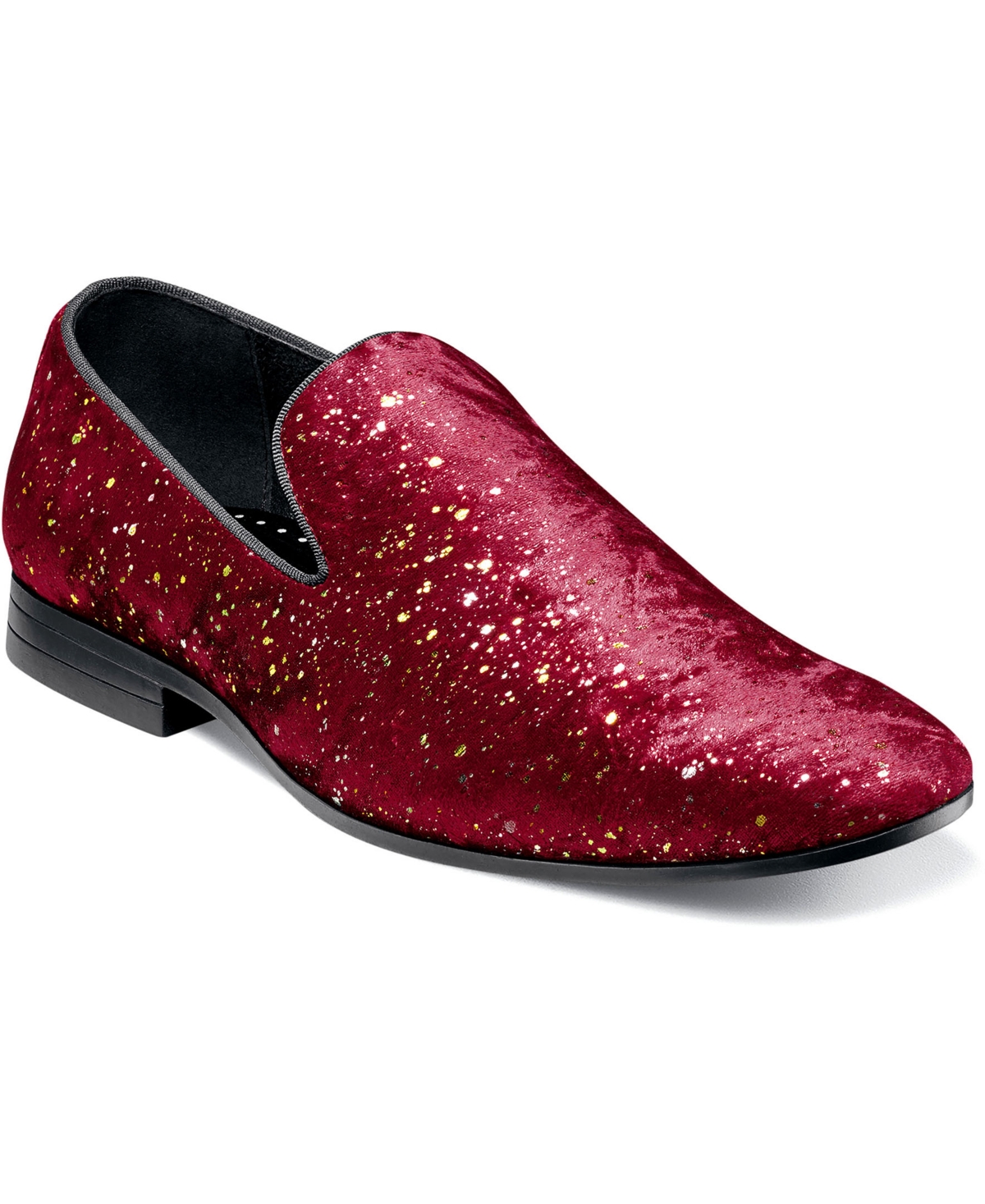 Stacy Adams Men's Stellar Plain Toe Slip On Dress Shoes Men's Shoes In Burgundy