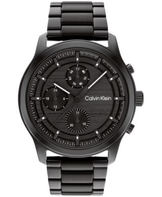 Calvin klein men's black retailer watch