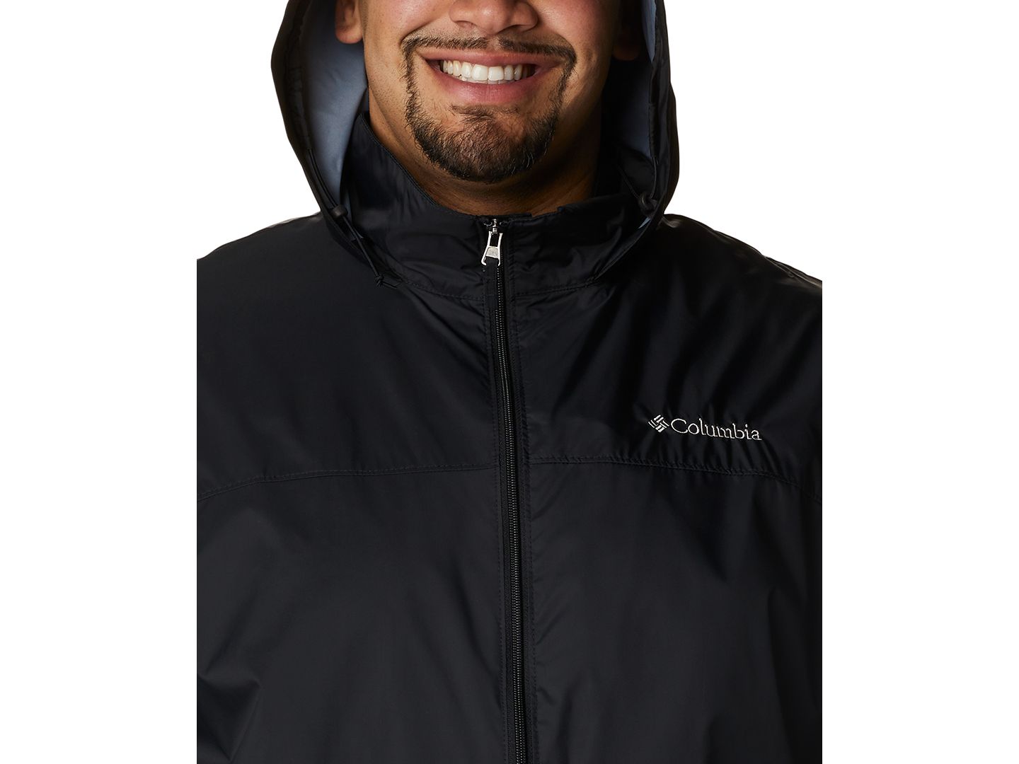 Мужская куртка Columbia Big & Tall Glennaker Lake Rain Jacket, цвет: Чёрный — фото 4