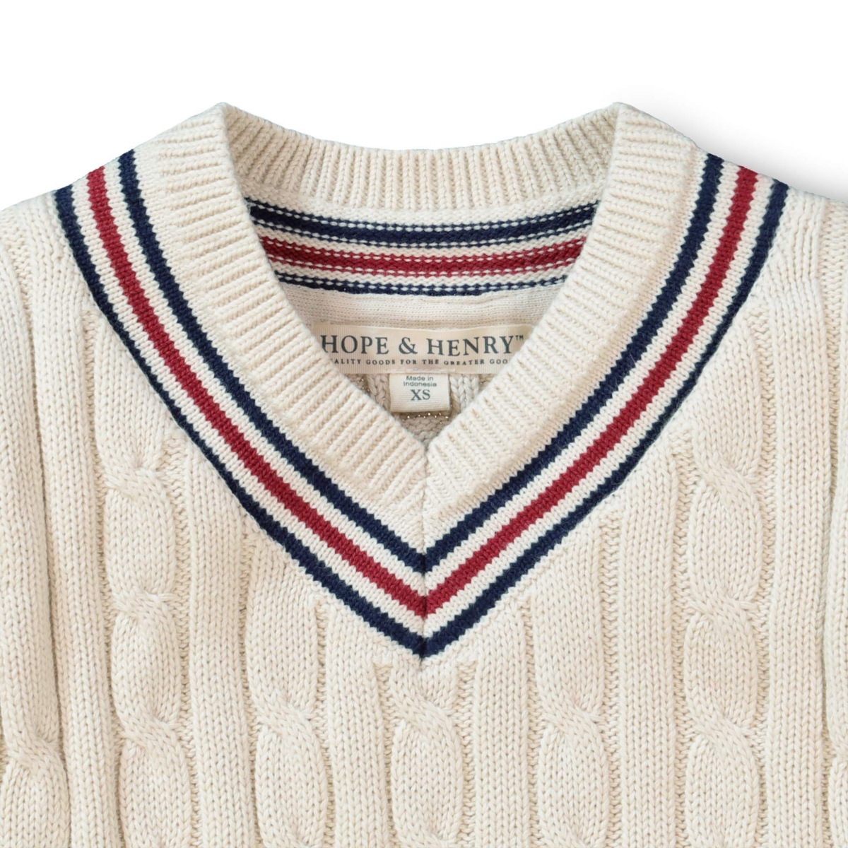 Hope & Henry Boys Organic Tennis Sweater