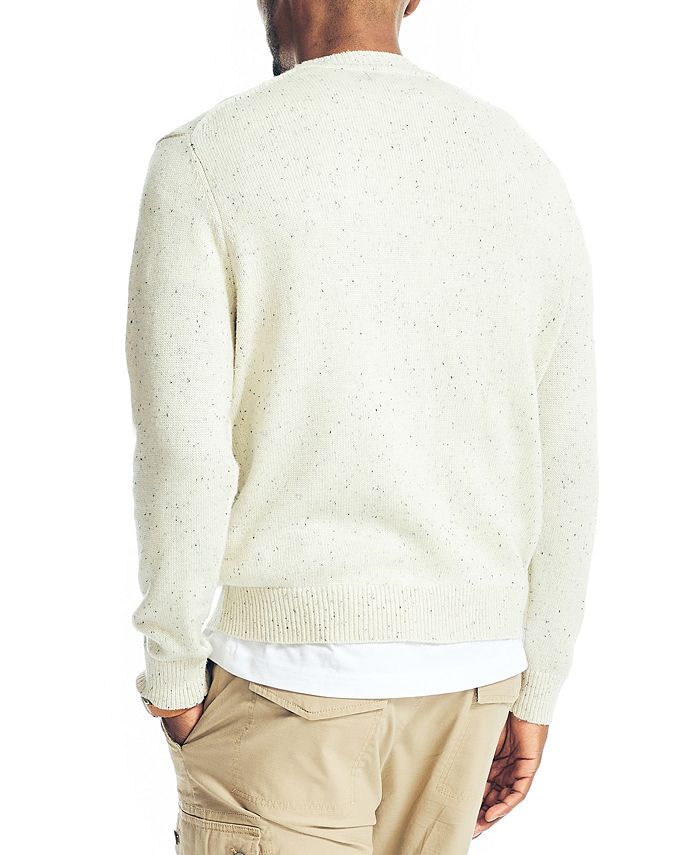 Nautica Men's Sustainably Crafted Donegal Speckle Crewneck Sweater ...