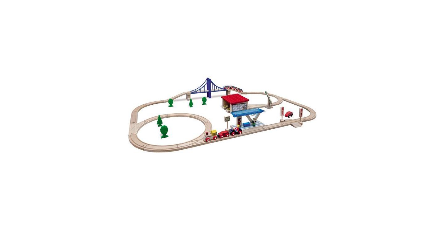 Детский игровой набор Simba Toys Eichhorn Large Wooden Train Play Set — фото 1