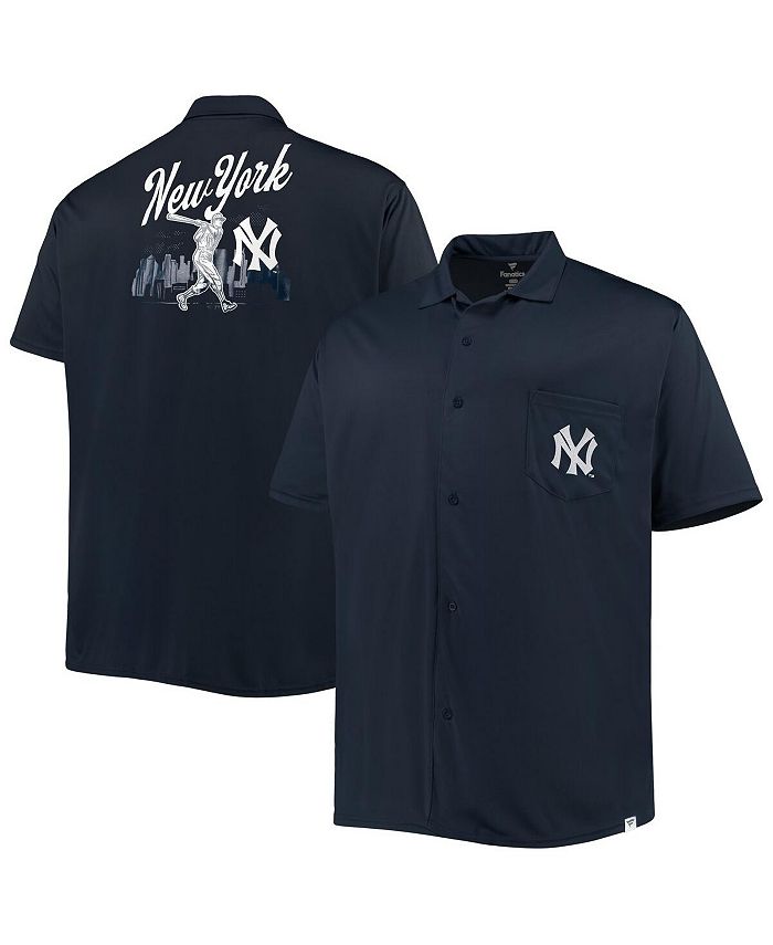 Profile Men's Navy New York Yankees Big and Tall ButtonUp Shirt Macy's