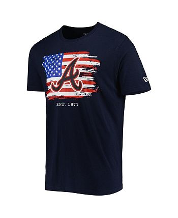 New Era Men's Navy Atlanta Braves 4th of July Jersey T-shirt - Macy's