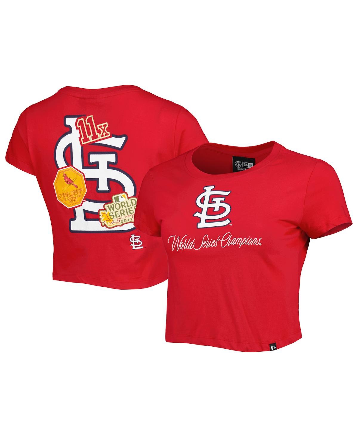 NEW ERA WOMEN'S NEW ERA RED ST. LOUIS CARDINALS HISTORIC CHAMPS T-SHIRT 