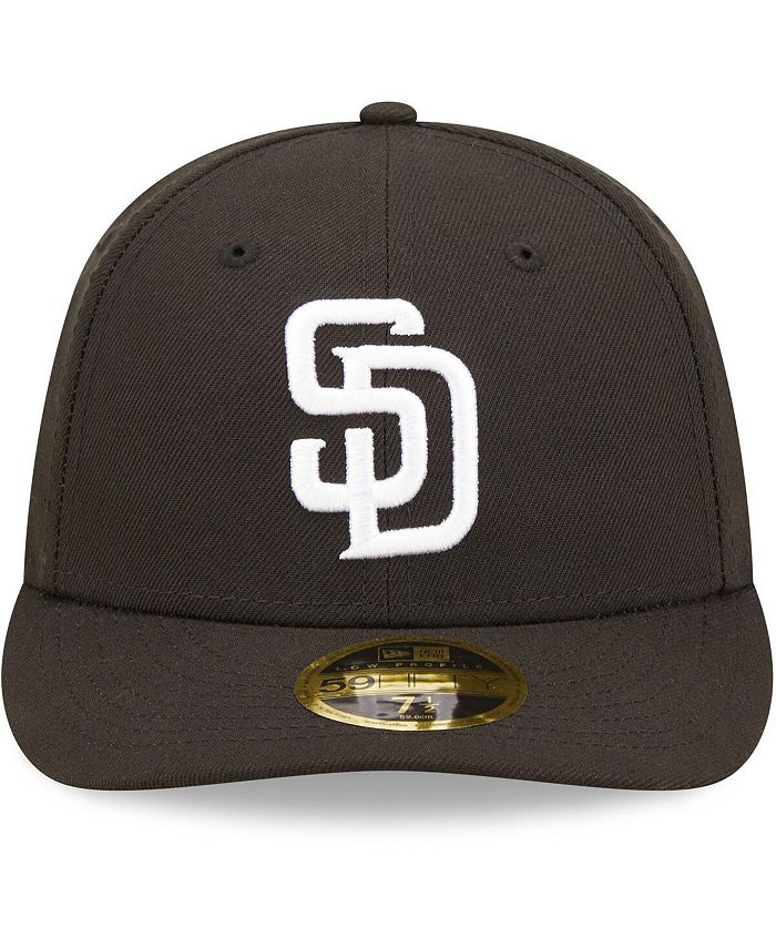 New Era Men's San Diego Padres Black, White Low Profile 59FIFTY Fitted ...