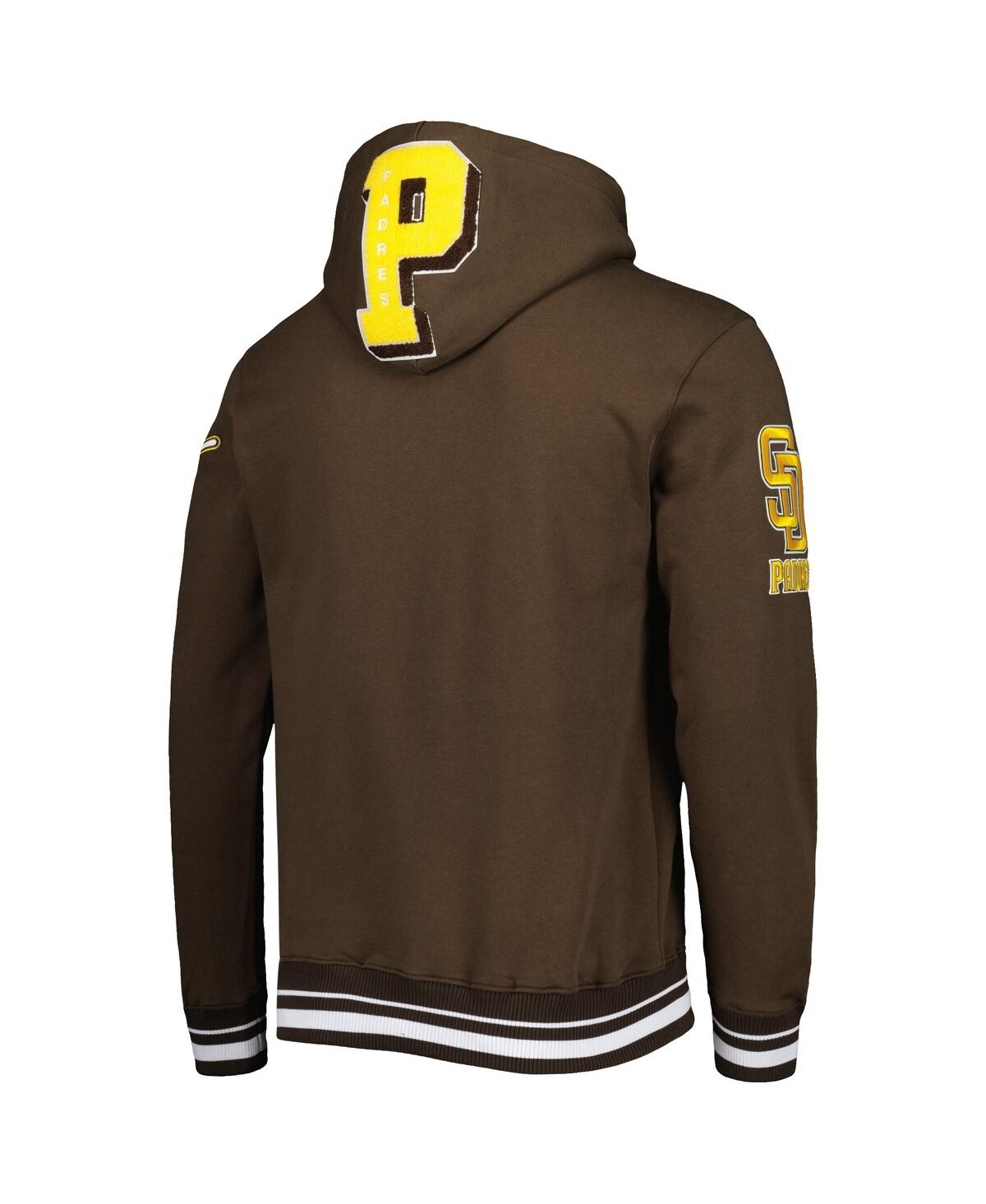Men's Pro StandardSan Diego Padres Mash Up Logo Pullover Hoodie - Brown