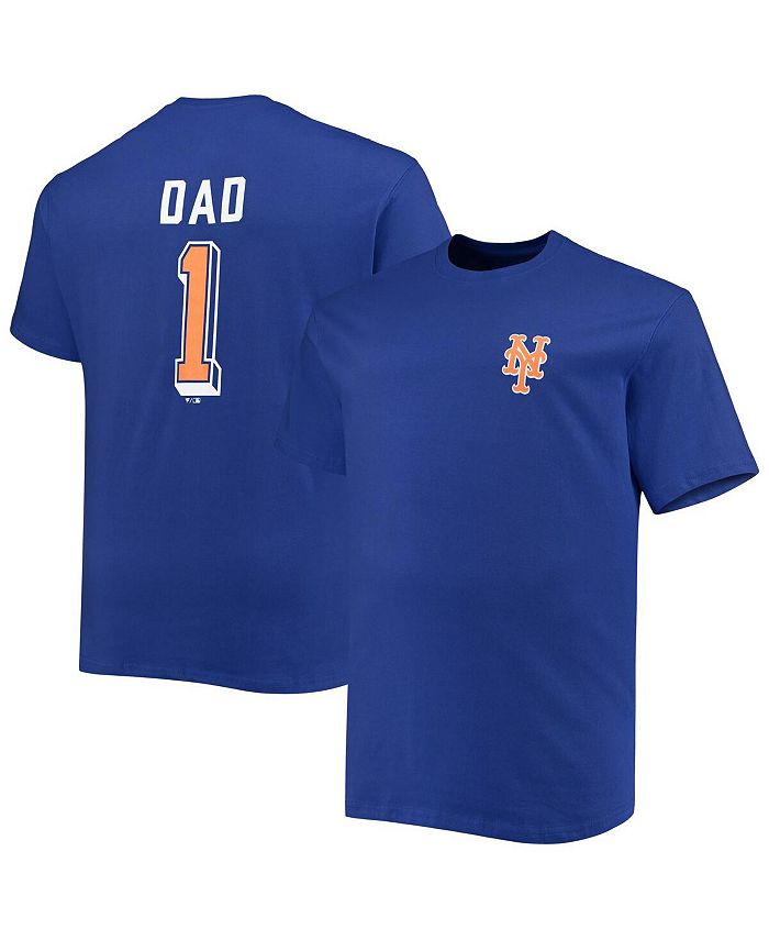 Profile Men's Royal New York Mets Big and Tall Father's Day #1 Dad