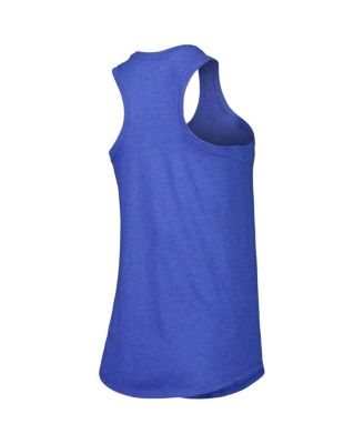 Women's Royal Los Angeles Dodgers Americana Tri-Blend Racerback Tank Top