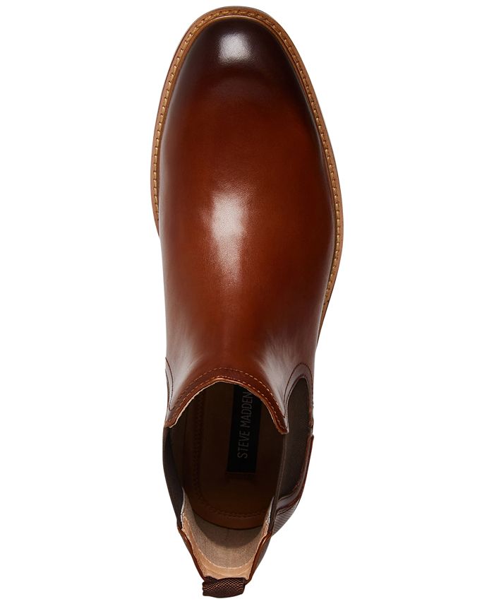 Steve Madden Men's Heritage Leather Chelsea Boot - Macy's