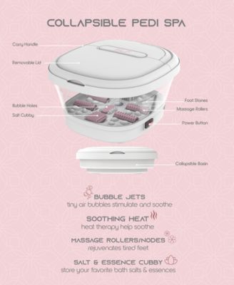 SLF Heated Portable Bubble Bath Foot Massager