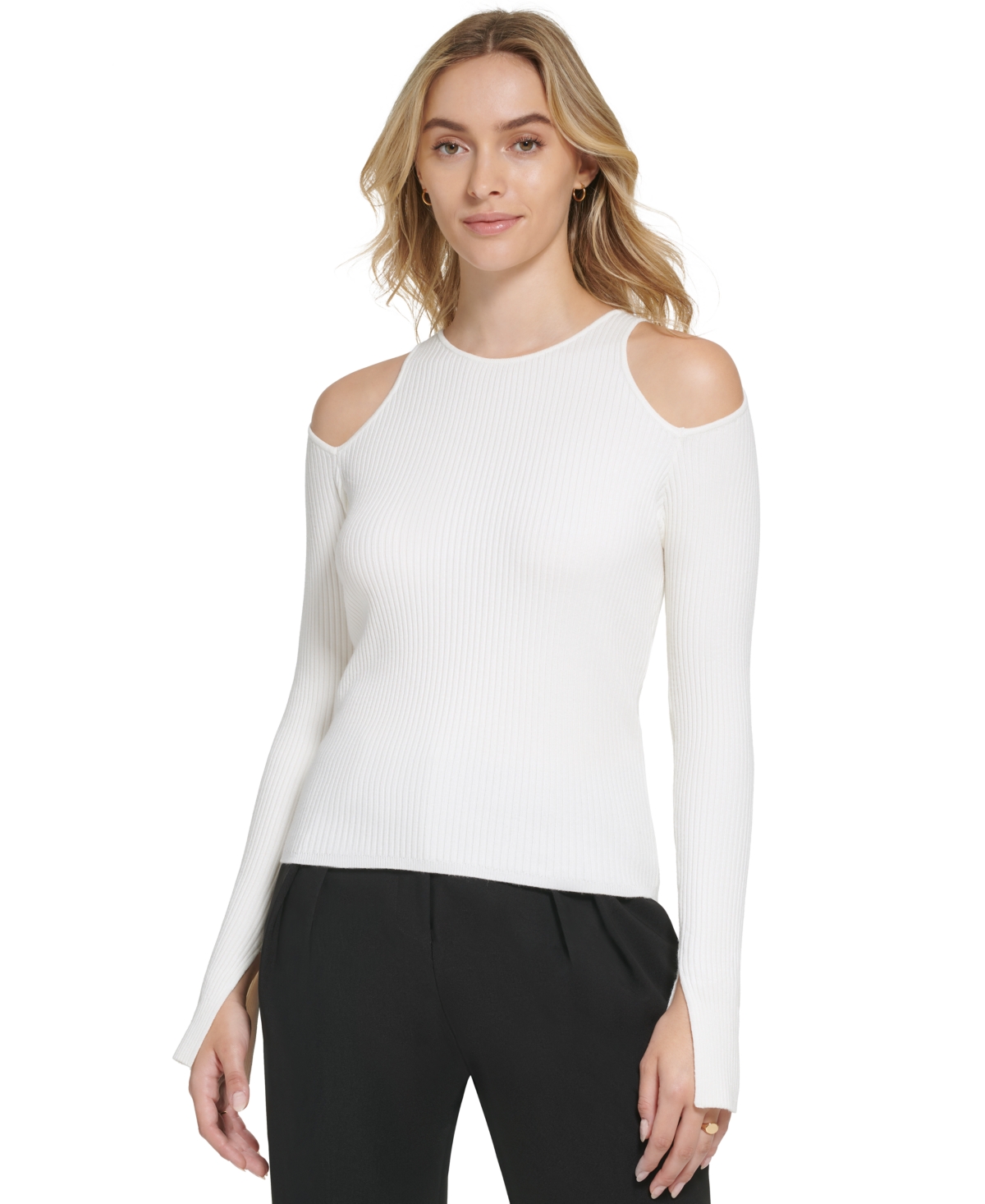 Calvin klein best sale cold shoulder top