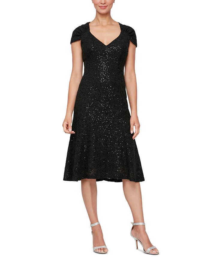 Alex evenings fit and flare dress store