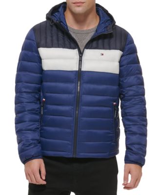 mens blue bubble coat