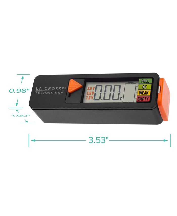 La Crosse Technology Handheld Digital Battery Tester Macy