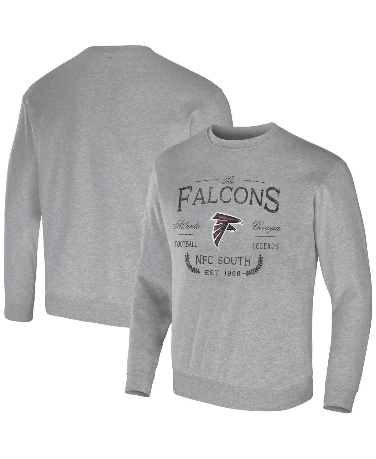 Fanatics Men's Nfl X Darius Rucker Collection By  Heather Gray Atlanta Falcons Pullover Sweatshirt
