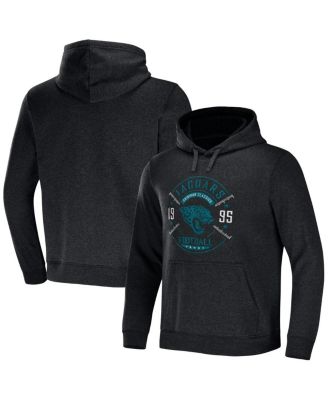 Men's NFL x Darius Rucker Collection by Heather Charcoal Jacksonville Jaguars Radar Pullover Hoodie
