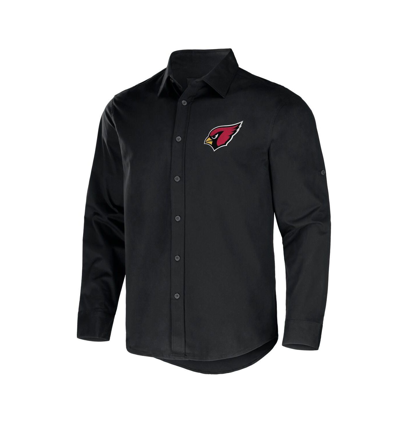 Мужская рубашка Fanatics NFL x Darius Rucker Collection by Black Arizona Cardinals Convertible Twill Long Sleeve Button-Up — фото 3