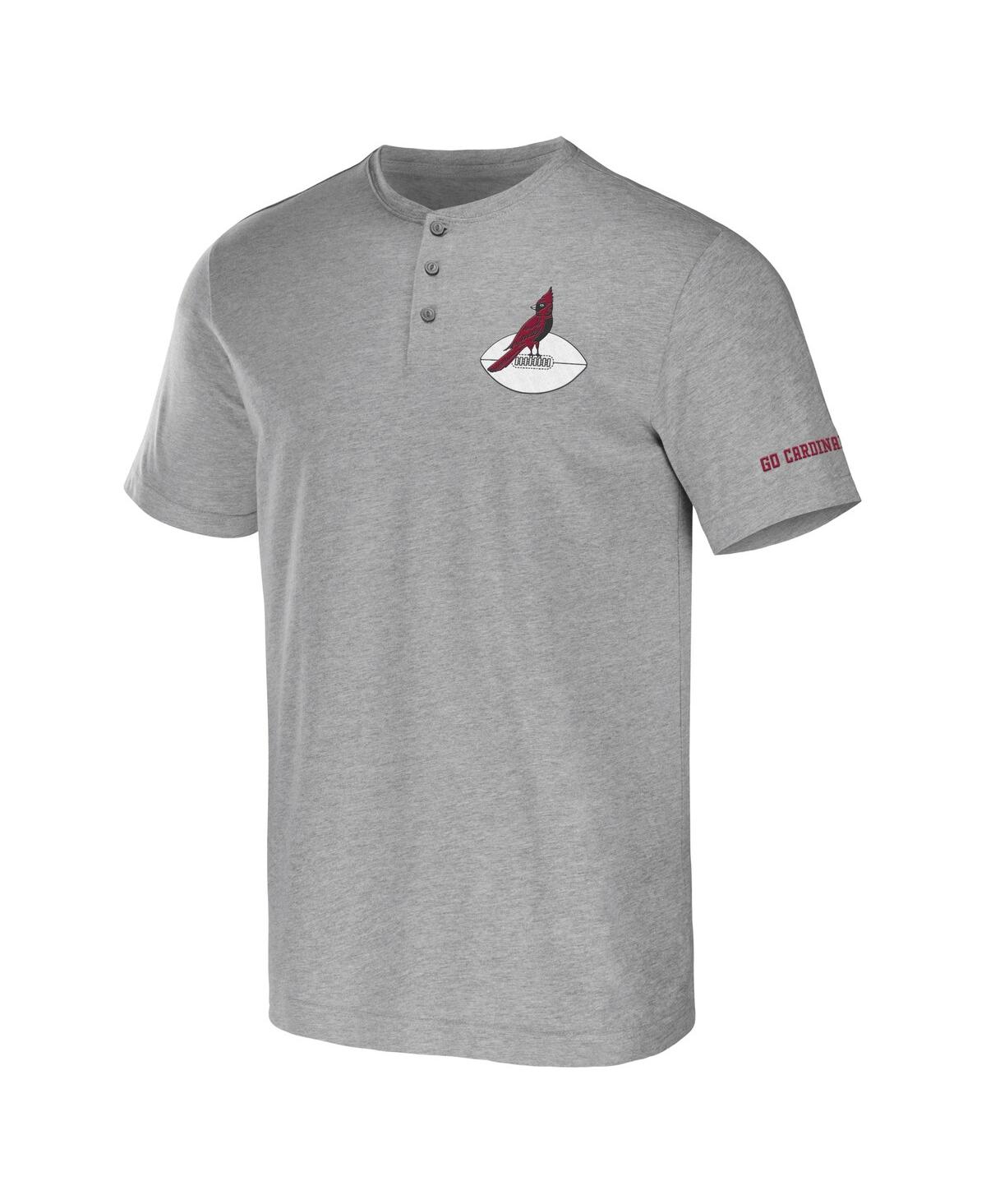 Men's Nfl x Darius Rucker Collection by FanaticsArizona Cardinals Henley T-shirt - Heather Gray