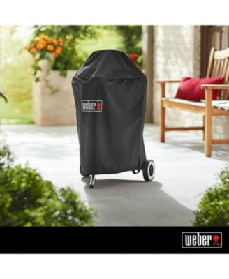 Grill Cover With Storage Bag For Charcoal Grills Black (18-Inch)