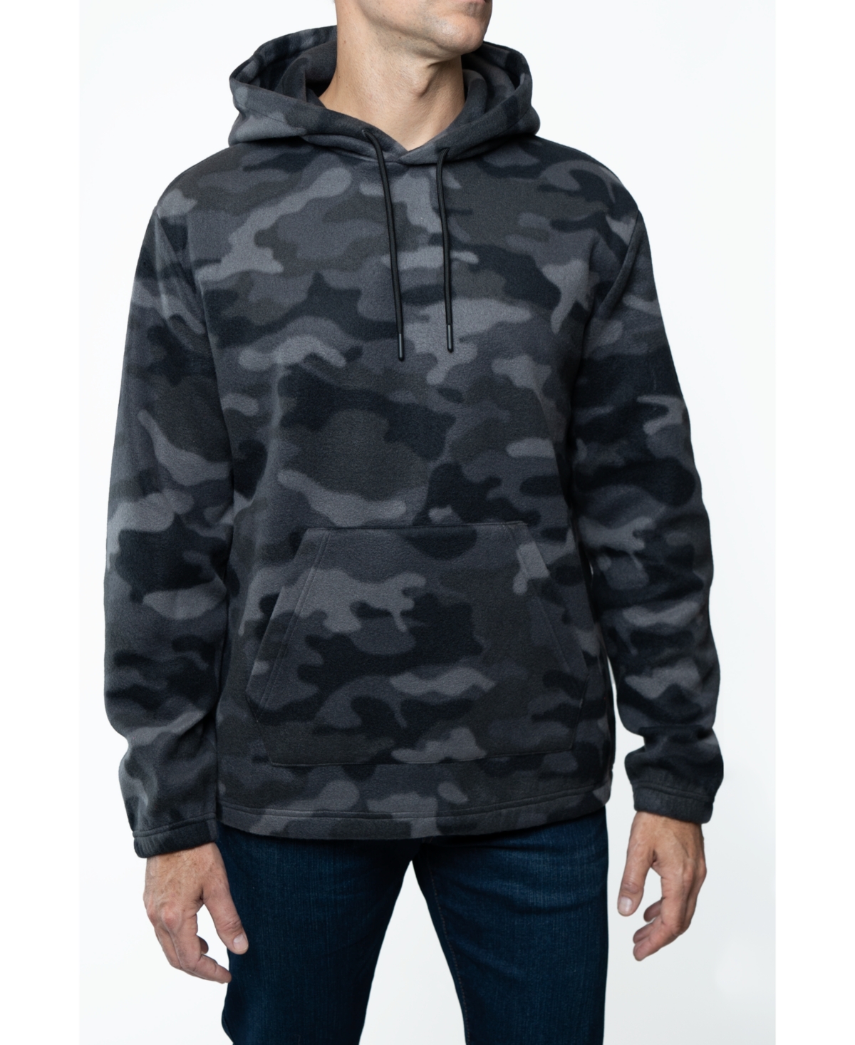Lazer Men's Polar Fleece Pullover Hooded Sweatshirt