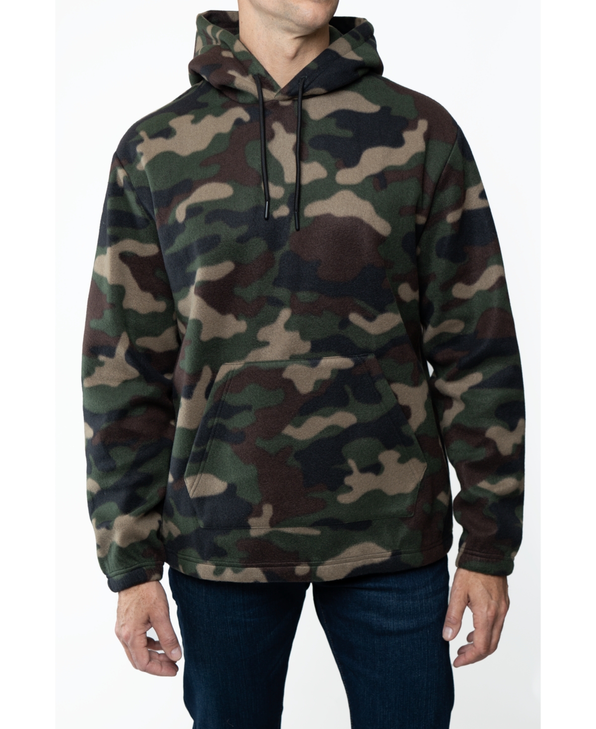 Lazer Men's Polar Fleece Pullover Hooded Sweatshirt