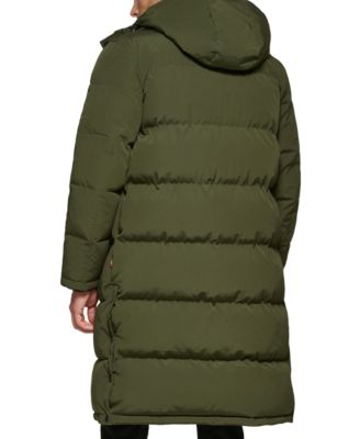 Men's Quilted Extra Long Parka Jacket
