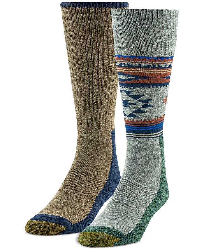 Gold Toe Men's Lodge 2Pk. MoistureWicking Crew Socks Macy's