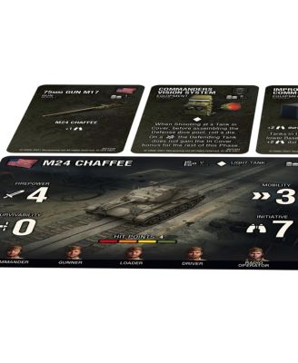 Gale Force Nine - Plotone M24 Chaffee Recon: 3 Carri Armati In Plastica Per Scontro D'Acciaio