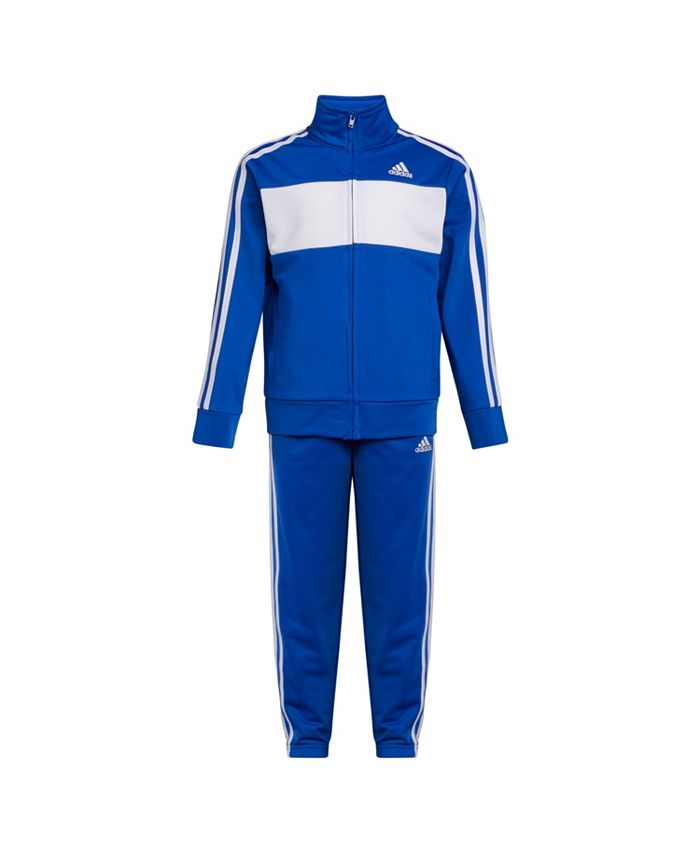 adidas Little Boys Long Sleeve Essential Tricot and Joggers, 2 Piece ...