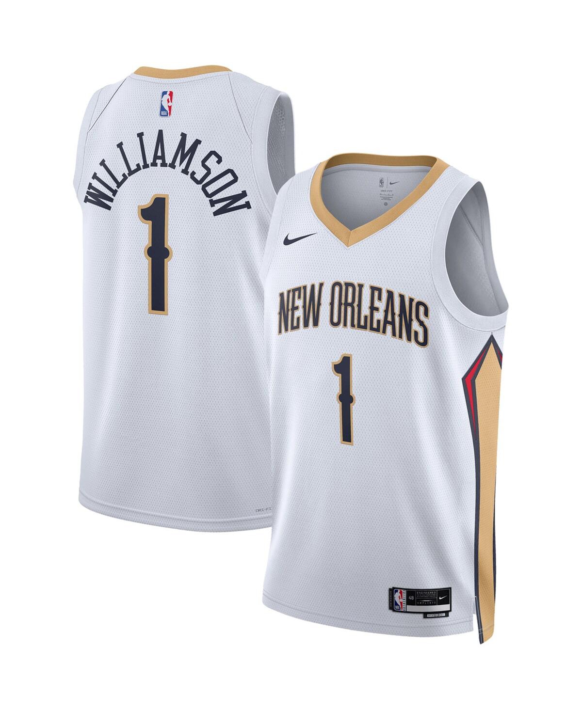 Men's Nike Zion WilliamsonNew Orleans Pelicans Swingman Jersey - Association Edition - White