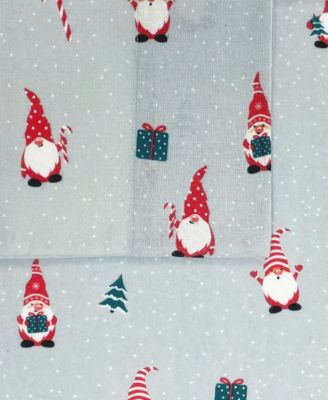 Printed 100% Brushed Cotton Flannel 3-Pc.Sheet Set, Twin