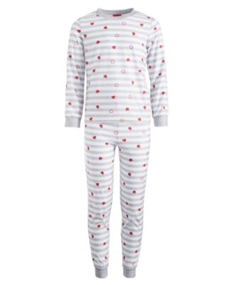 Family Pajamas - Kids Valentine's Day Hearts Pajamas Set