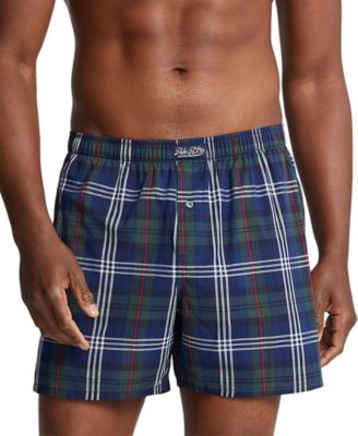 Polo Ralph Lauren - Men's Single-Button Fly Plaid Boxers