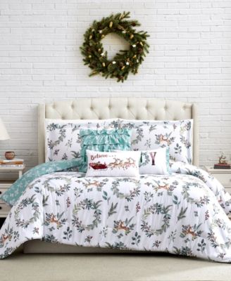 Happy Holidays Reversible 6-Pc. Comforter Set, Twin