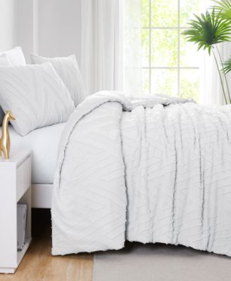 Chevron Clipped Jacquard 3-Pc. Comforter Set, Full/Queen