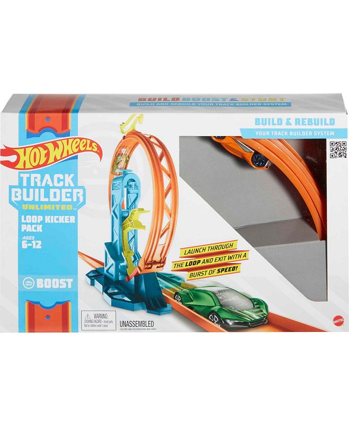 6 Stück 90° Kurven Für Hot Wheels Bahn - Blaue Rennstrecken Komponenten