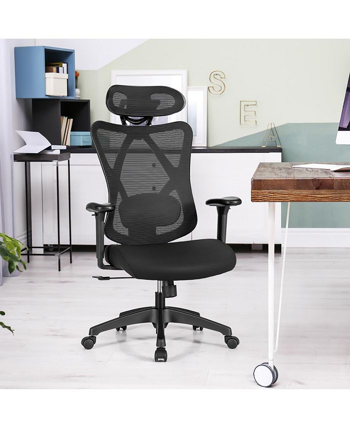 Costway Ergonomic High Back Mesh Office Chair Adjustable Macy's